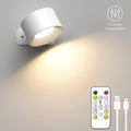 LED Wall Light – Rechargeable 360° Magnetic Sconce with Remote & 3-Color Dimming